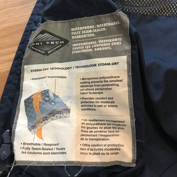 Columbia Med Womens Packable Storm-Dry Waterproof Breathable Jacket Beige Black - Picture 14 of 16